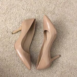 BCBG Nude Patent Pumps
